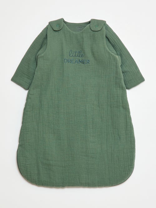Cotton Gauze Sleeping Bag with Detachable Sleeves TOG 2.5 - Kiabi