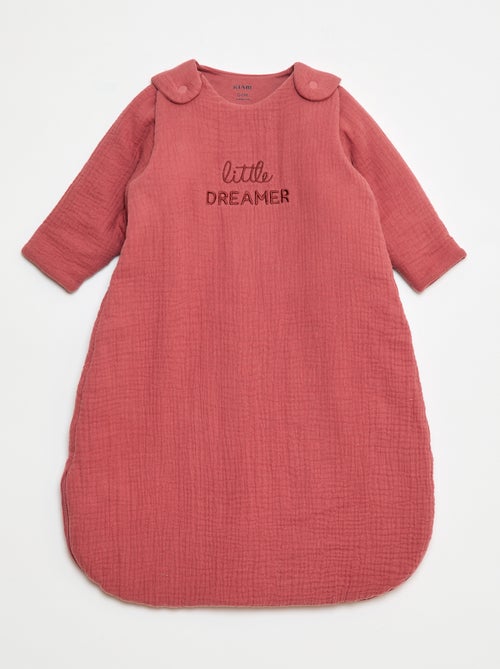 Cotton Gauze Sleeping Bag with Detachable Sleeves TOG 2.5 - Kiabi