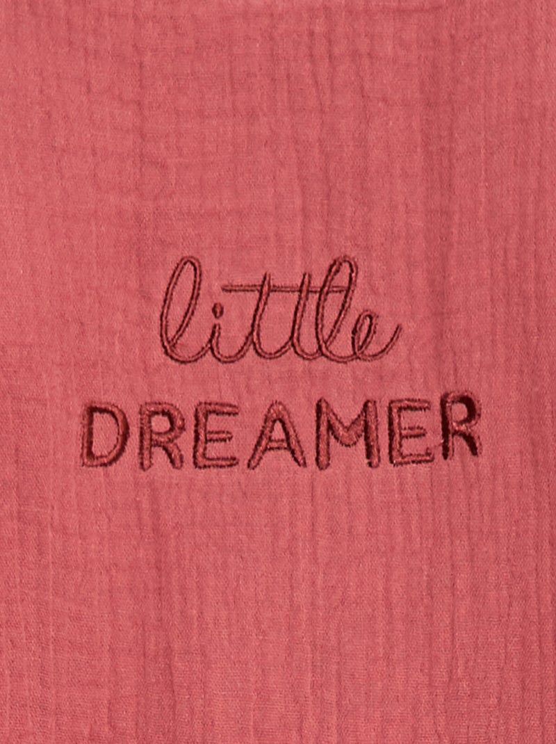 Cotton Gauze Sleeping Bag with Detachable Sleeves TOG 2.5 Pink - Kiabi