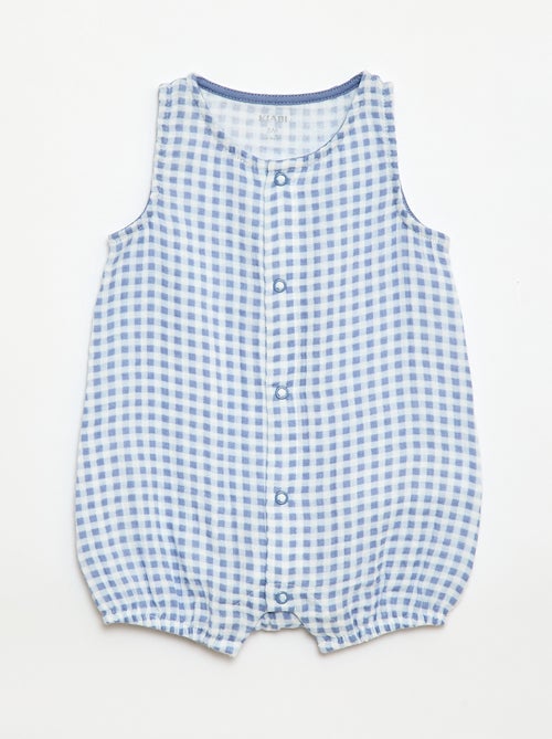 Cotton Gauze Sleepsuit Romper - Kiabi