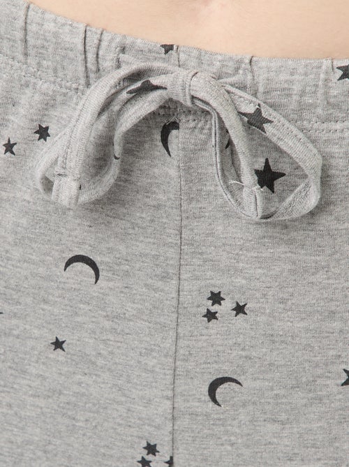 Cotton Long Pajama Set - 2 pieces - Kiabi
