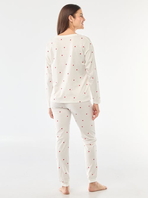 Cotton Long Pyjama Set - 2 Pieces - Kiabi