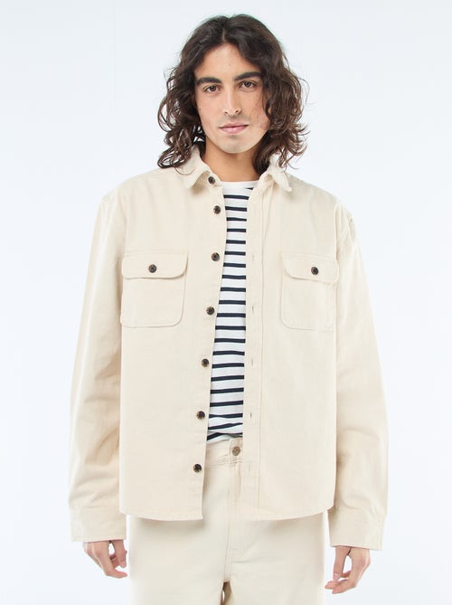 Cotton Overshirt - Kiabi Cotton Overshirt - Kiabi