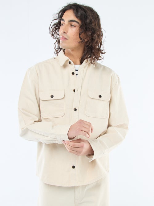 Cotton Overshirt - Kiabi Cotton Overshirt - Kiabi