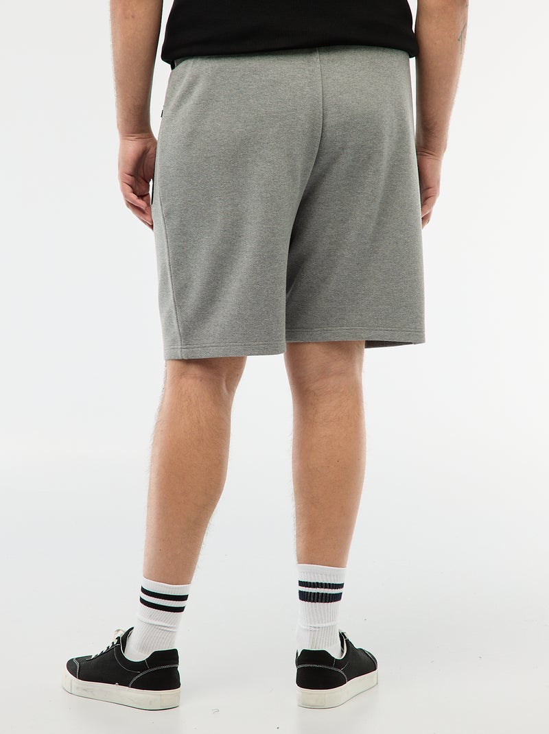 Cotton Piqué Bermuda Shorts Grey - Kiabi