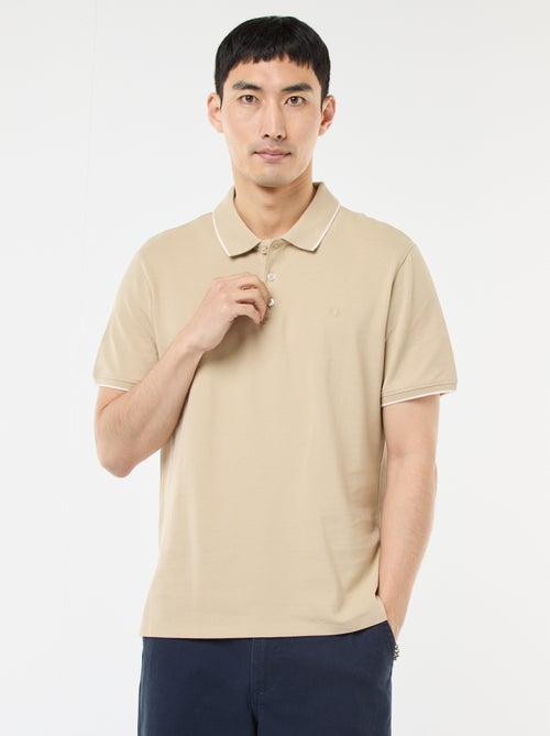 Cotton piqué polo shirt - Kiabi