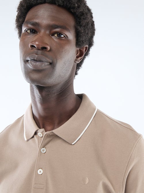 Cotton piqué polo shirt - Kiabi