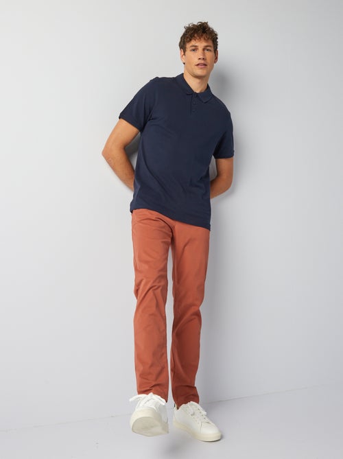 Cotton pique polo shirt - Kiabi
