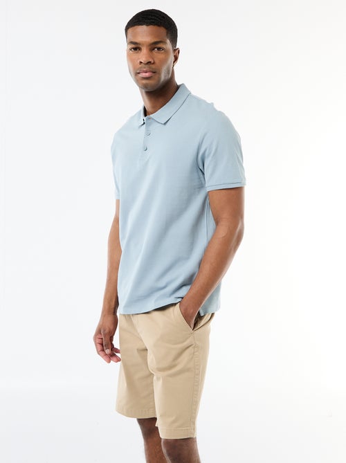 Cotton piqué polo shirt - Kiabi
