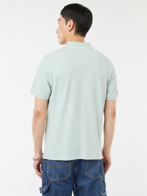 Cotton piqué polo shirt - Kiabi