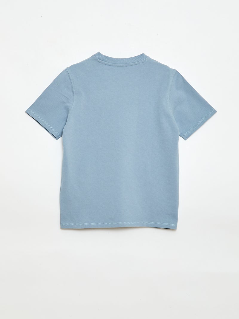 Cotton piqué t-shirt and shorts set Blue - Kiabi