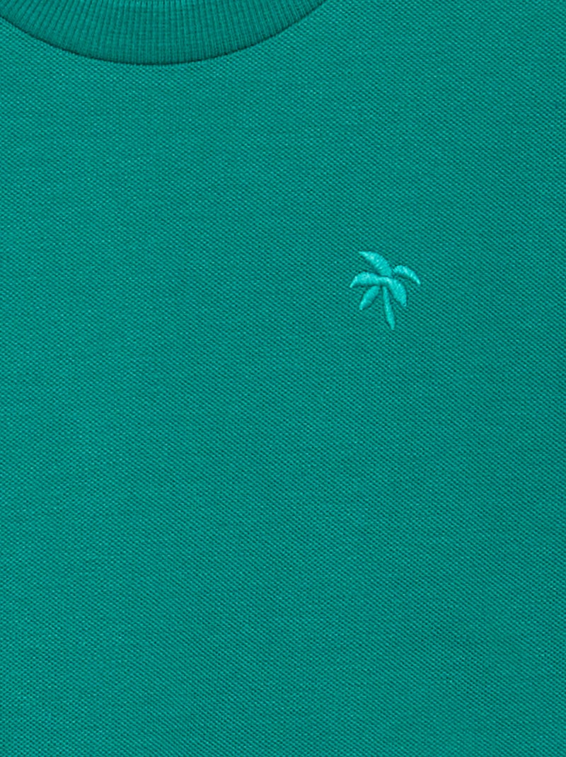 Cotton piqué t-shirt and shorts set Green - Kiabi