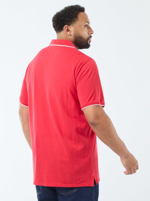 Cotton polo shirt with contrasting details - Kiabi