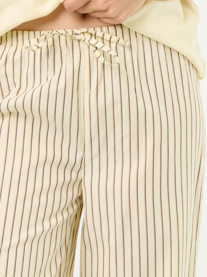 Cotton Pyjama Set - T-shirt & Pants Yellow - Kiabi