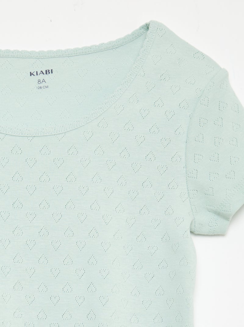 Cotton Pyjama Set Green - Kiabi