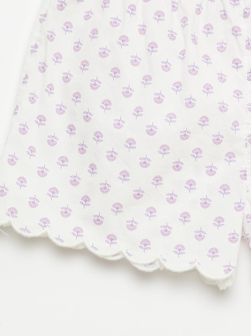Cotton Pyjama Set Pink - Kiabi
