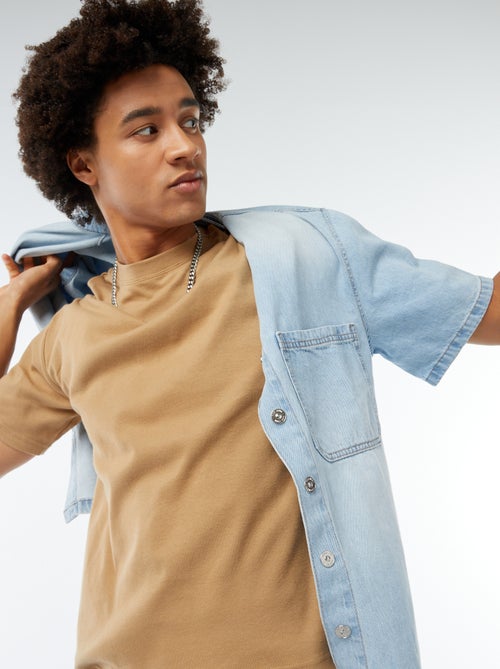 Cotton round neck t-shirt - Kiabi