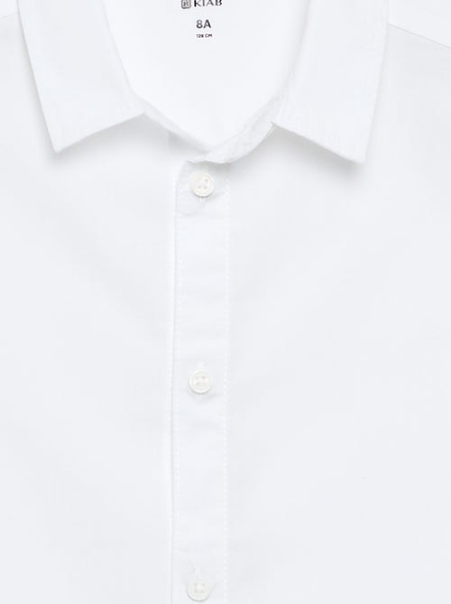 Cotton shirt - easy-to-dress collection - Kiabi