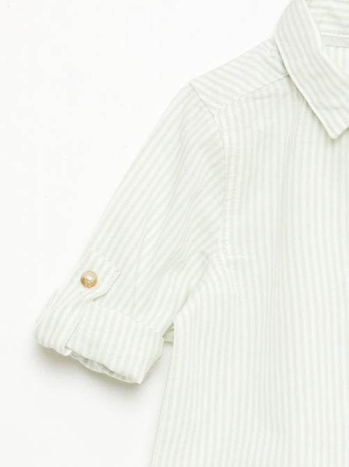 Cotton Shirt with Detachable Bow Tie - Kiabi