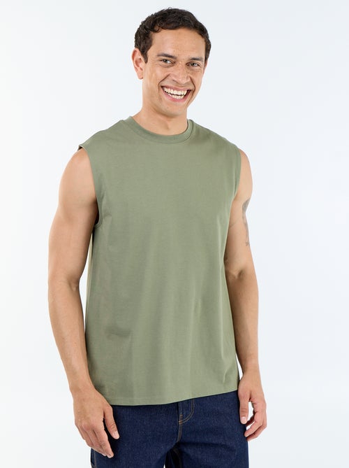 Cotton Tank Top - Kiabi Cotton Tank Top - Kiabi