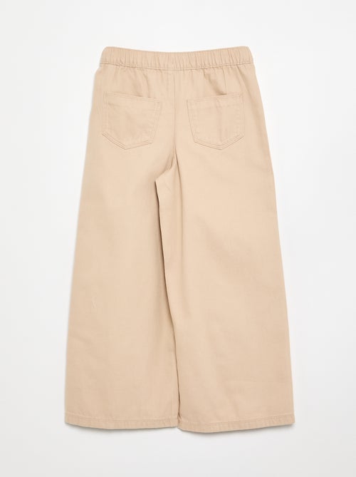 Cotton trousers - comfortable fit - Kiabi