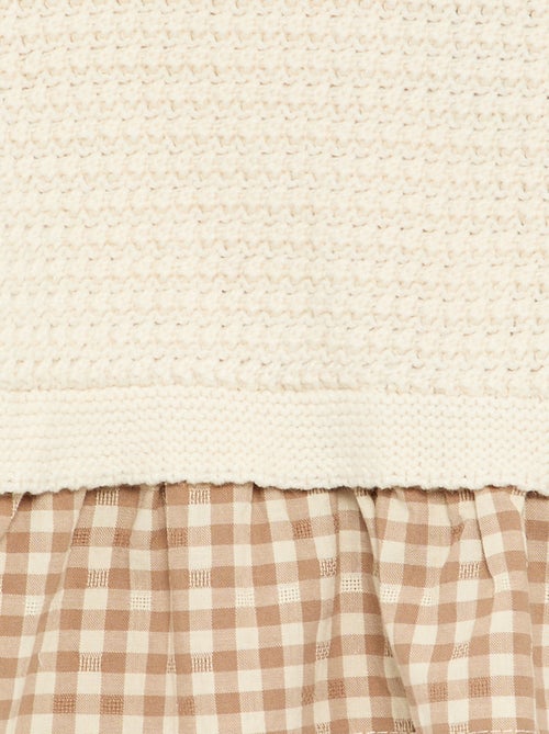 Cotton Voile Sleeve Sweater - Kiabi