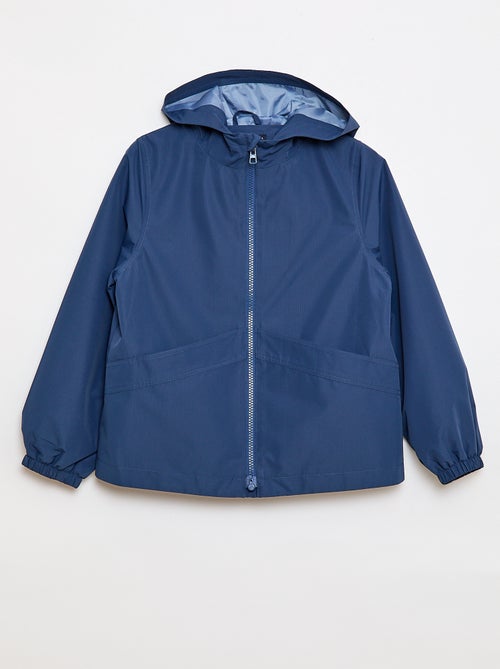 Coupe-vent uni à capuche - Collection facile à enfiler - Kiabi