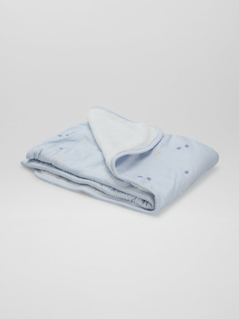 Couverture avec imprimé Bleu - Kiabi