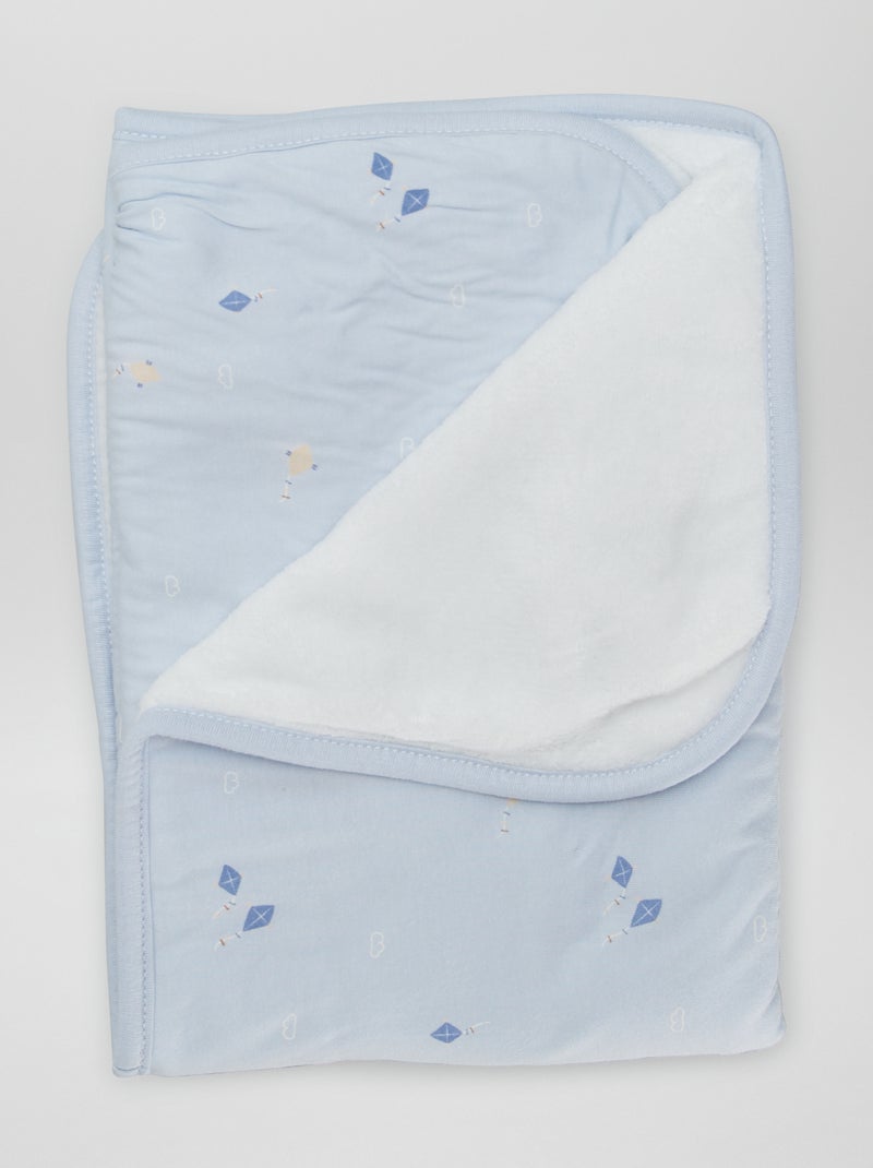 Couverture avec imprimé Bleu - Kiabi