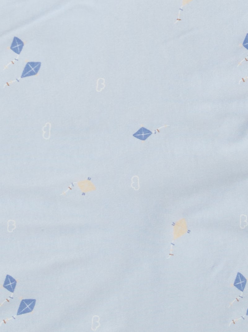 Couverture avec imprimé Bleu - Kiabi