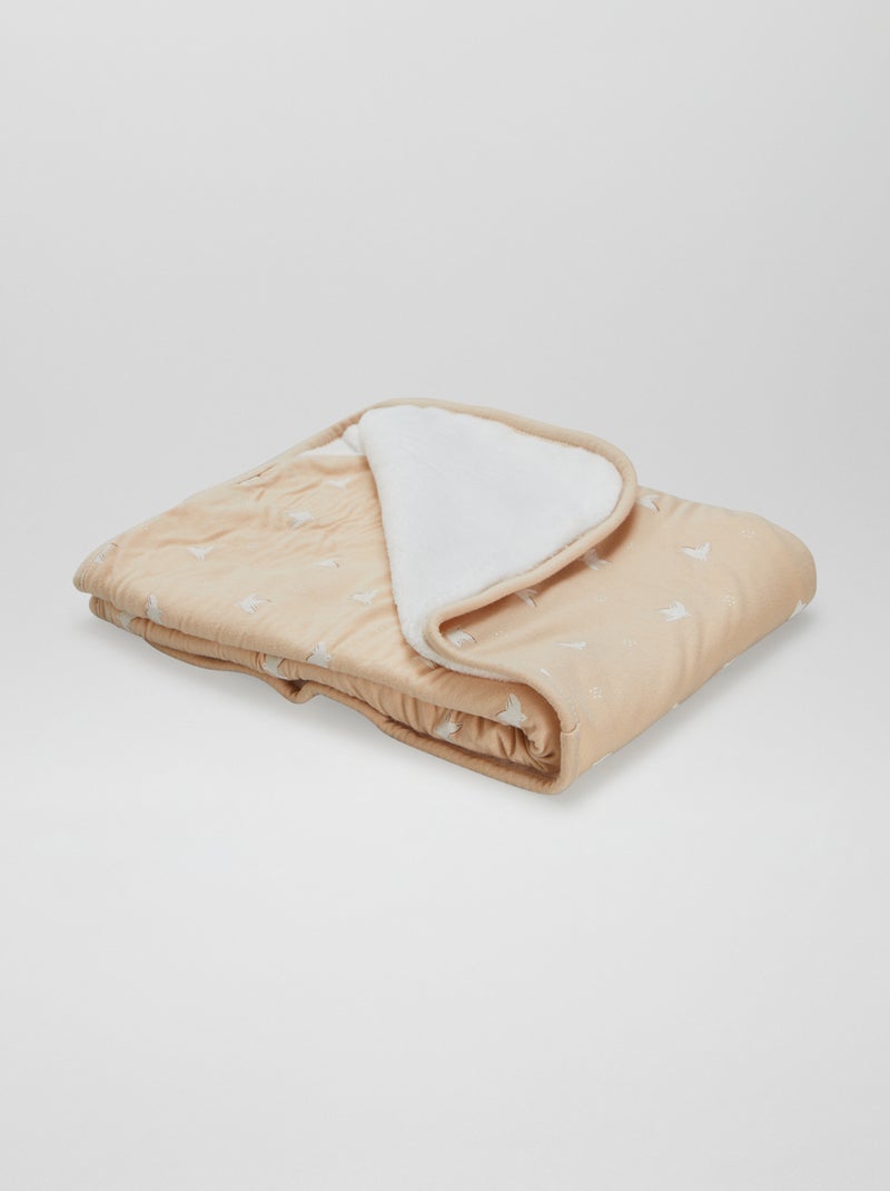 Couverture avec imprimé Marron - Kiabi