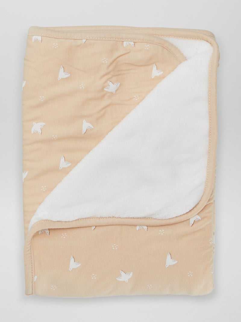 Couverture avec imprimé Marron - Kiabi