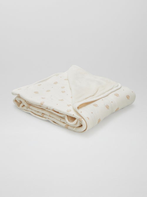 Couverture imprimé avec intérieur polaire - Kiabi