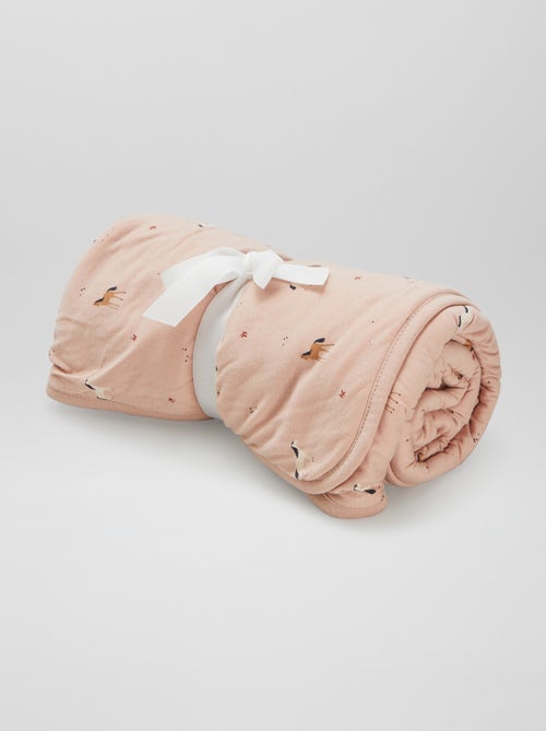 Couverture imprimé avec intérieur polaire - Kiabi