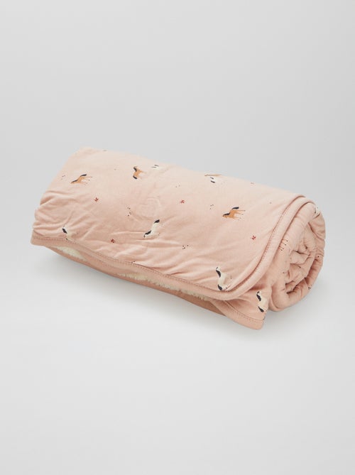 Couverture imprimé avec intérieur polaire - Kiabi