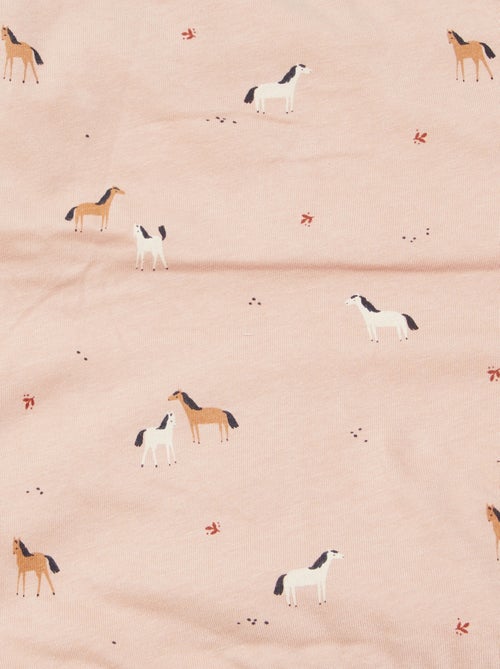 Couverture imprimé avec intérieur polaire - Kiabi