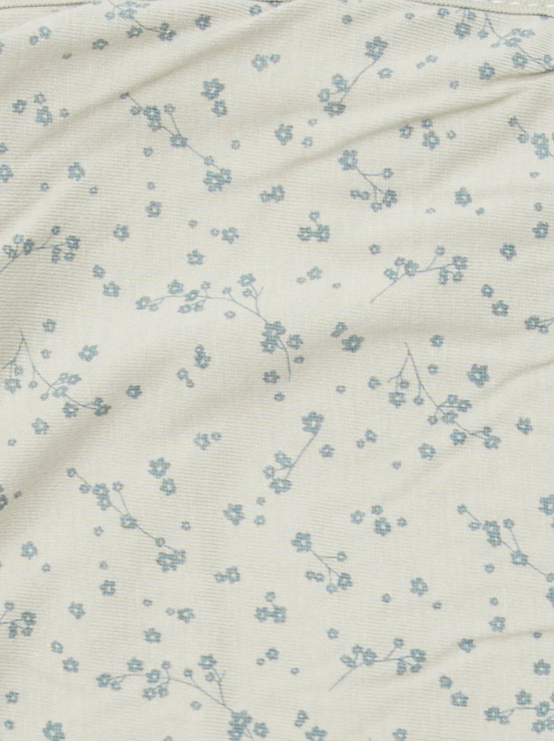 Couverture imprimé avec intérieur polaire Vert - Kiabi