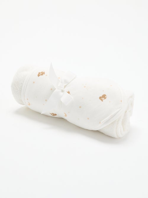 Couverture imprimé en coton jersey et polaire - Kiabi Couverture imprimé en coton jersey et polaire - Kiabi