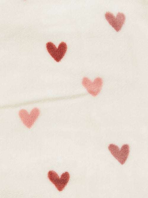 Couverture imprimée avec effet polaire/doudou - Kiabi