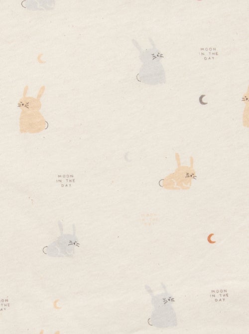 Couverture imprimée avec intérieur effet polaire - Kiabi