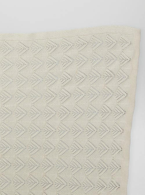 Couverture tricot - Kiabi
