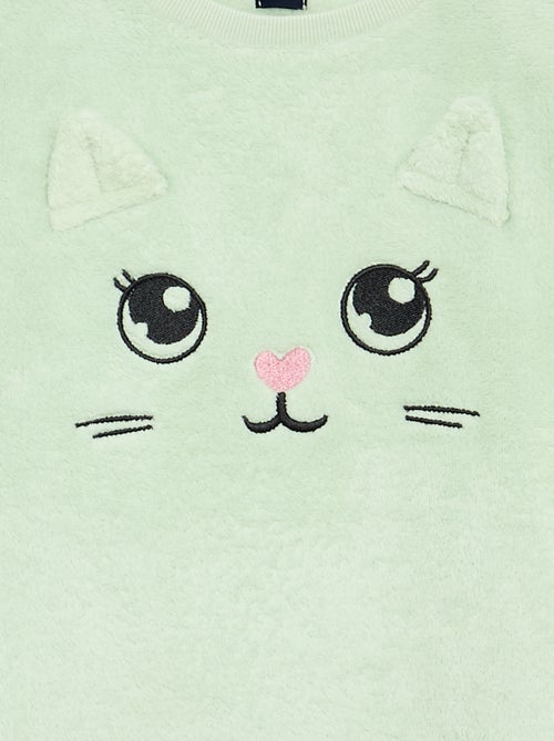 Cozy Coral Fleece Pajama Set - Sweatshirt & Pants - Kiabi
