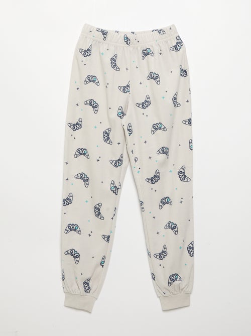 Cozy Fleece 2-Piece Pajamas - Sweatshirt + Pants - Kiabi