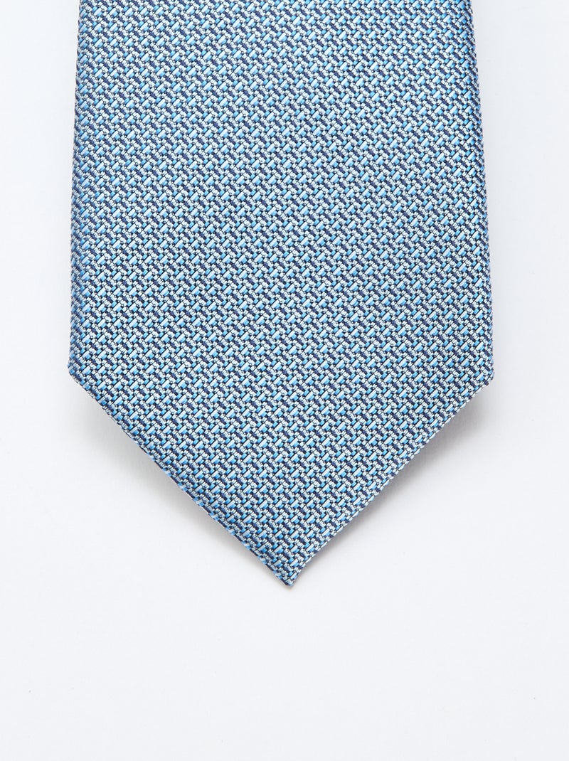 Cravate en satin Bleu - Kiabi