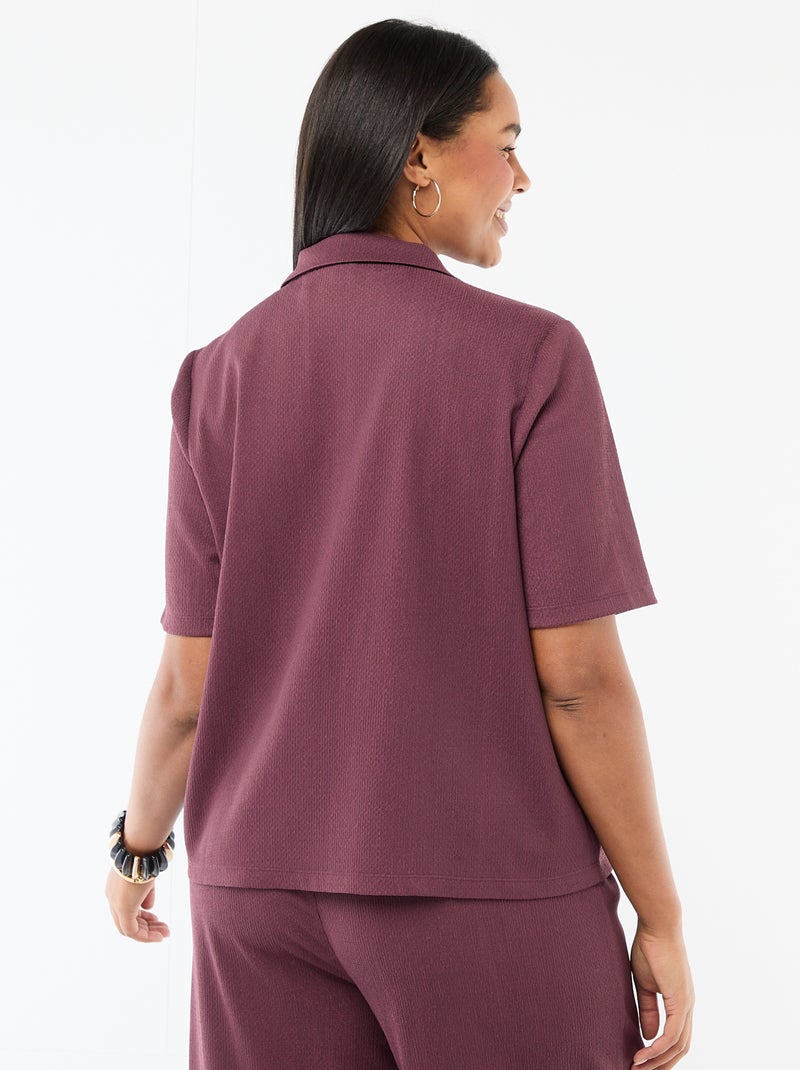 Crêpe-Bluse Rosa - Kiabi