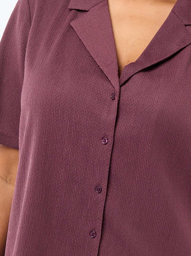 Crêpe-Bluse Rosa - Kiabi