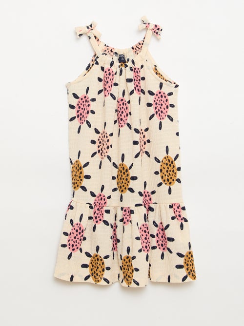 Crepe-knit dress - Kiabi Crepe-knit dress - Kiabi