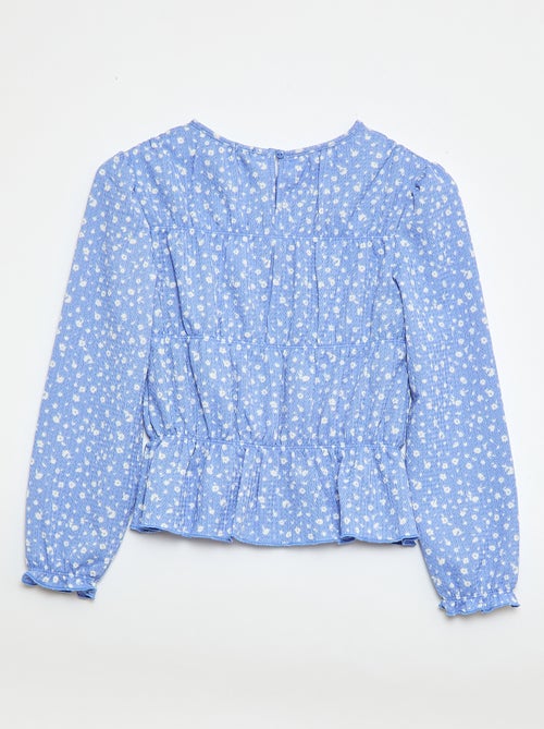 Crepe Knit Patterned Blouse - Kiabi