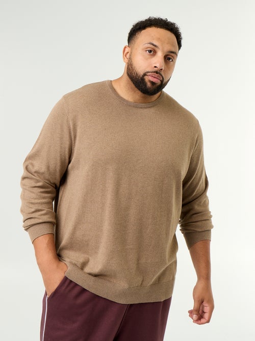 Crew Neck Fine Gauge Sweater - Kiabi