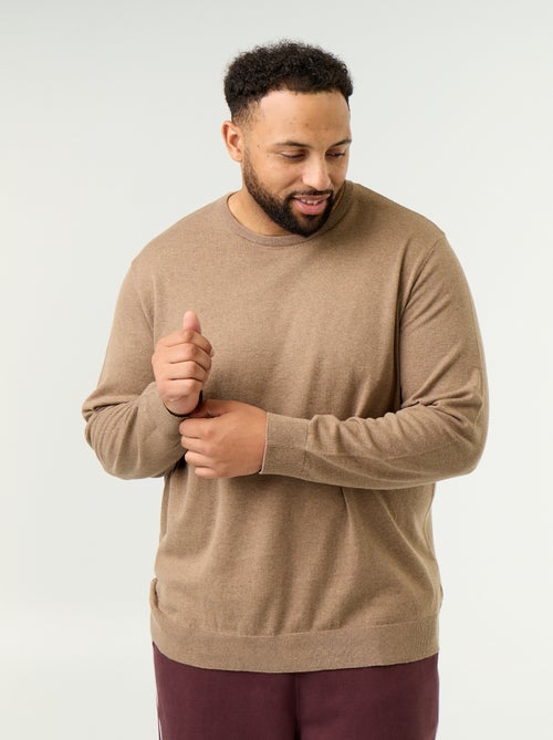 Crew Neck Fine Gauge Sweater - Kiabi